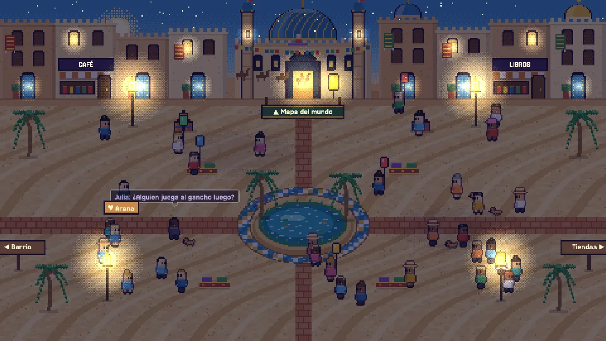 La plaza de Oasis de las Dunas